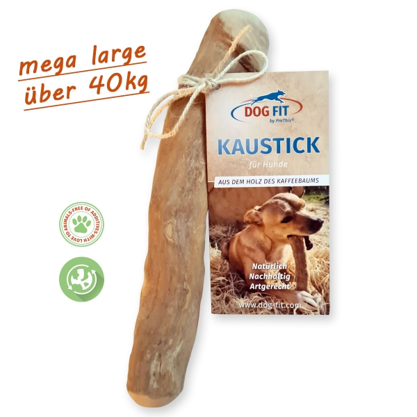 DOG FIT by PreThis® Holz Kaustick mega large über 40kg